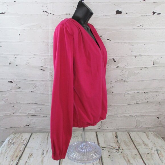 INC International Concepts Draped Surplice Pullover Top - Picture 3 of 7
